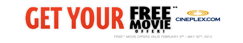 Get your Free movie offer!